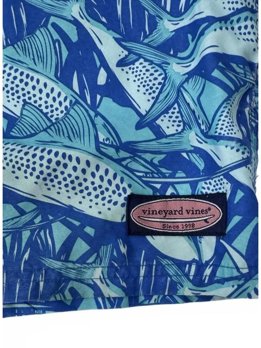 Vineyard Vines Mens Xl  Bonefish Print Swim Trunks